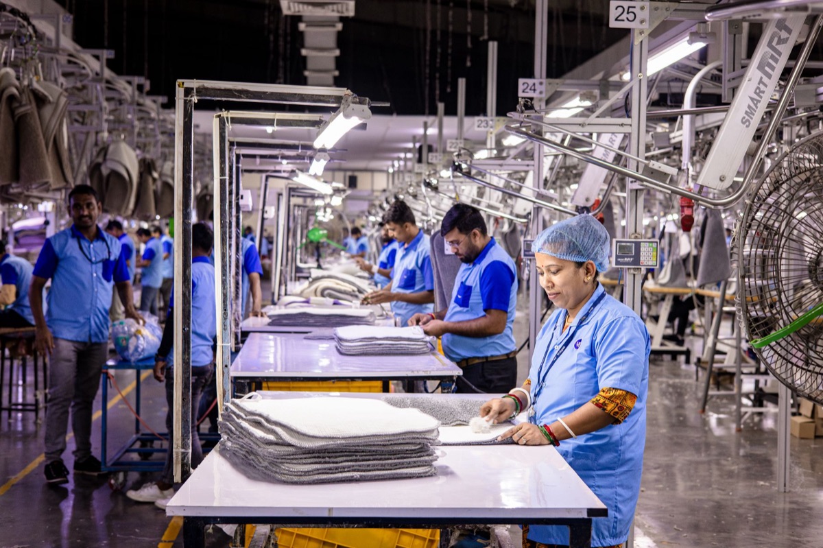 lucido di una linea di produzione della Gigafactory Texas