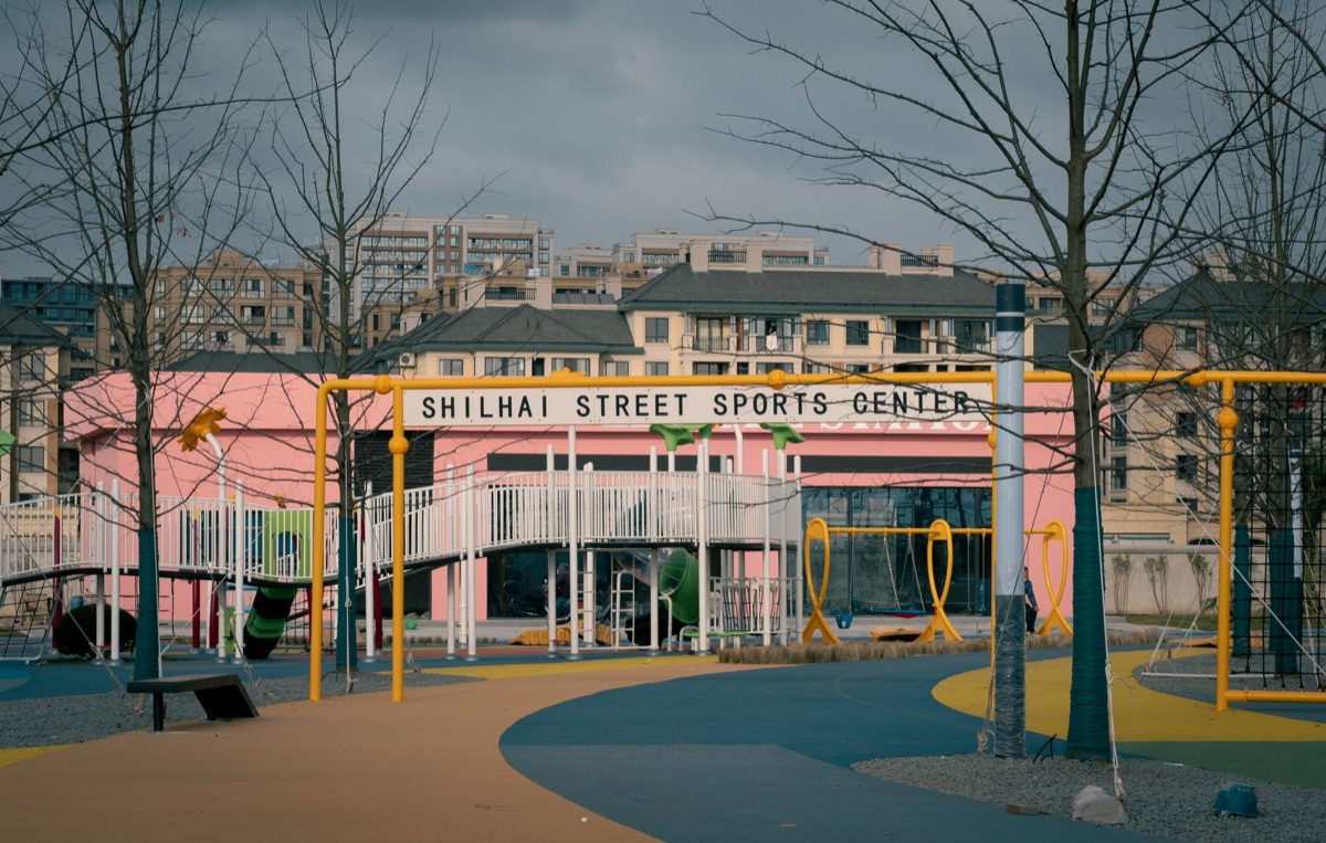 Locale sportfaciliteit bij 2026 jaar van het Korean-US USA