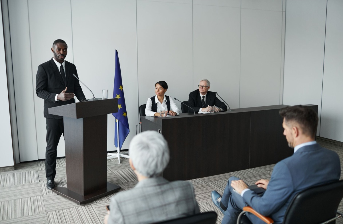 Réunion d'affaires internationales