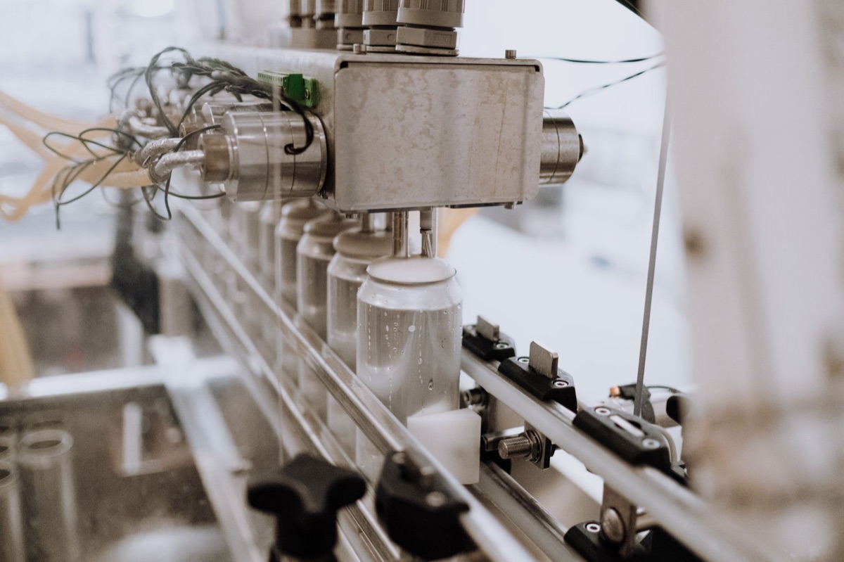 automated machinery on assembly line