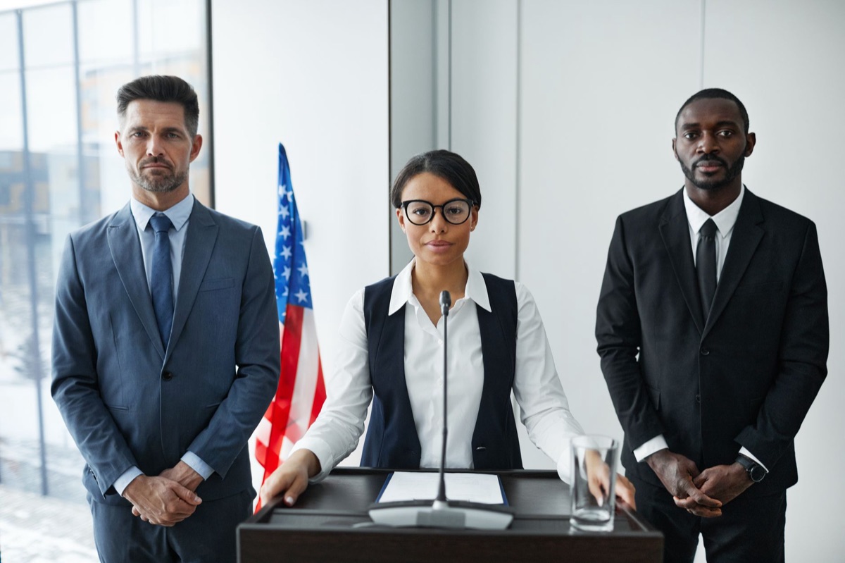 government officials at tech conference