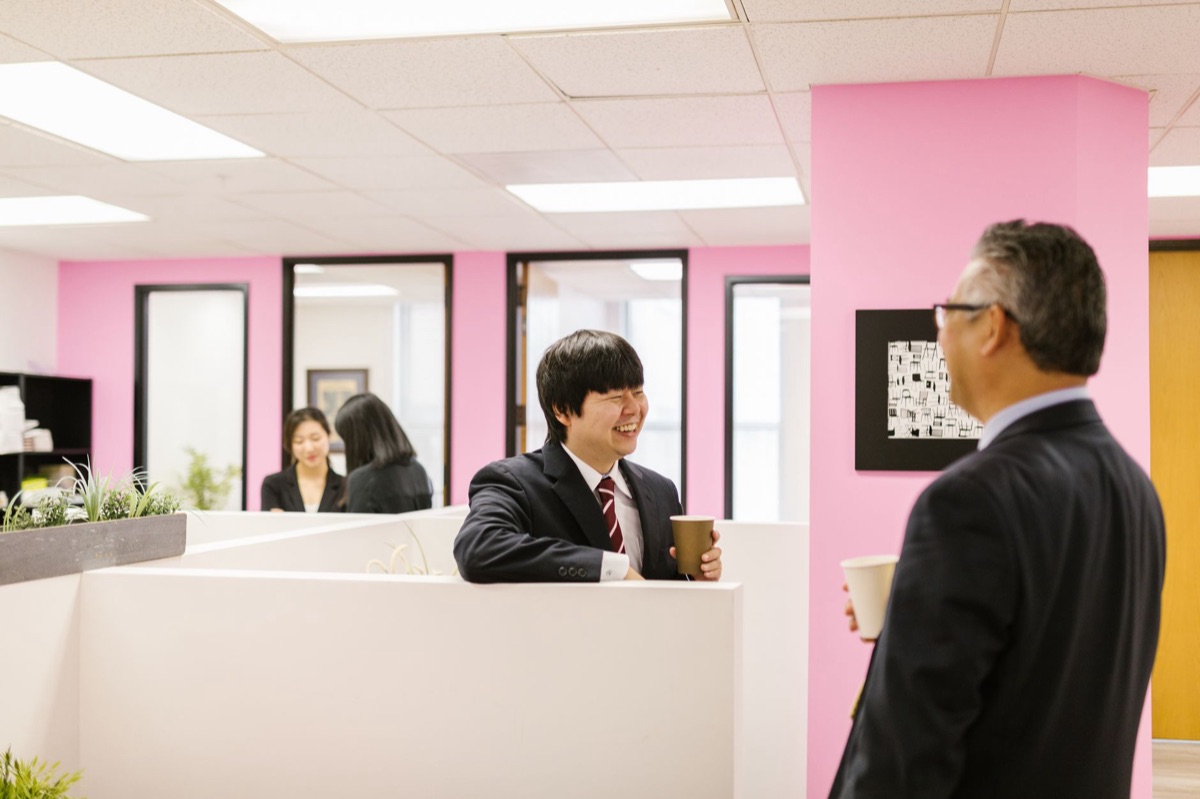 Modern American-Korean joint venture office