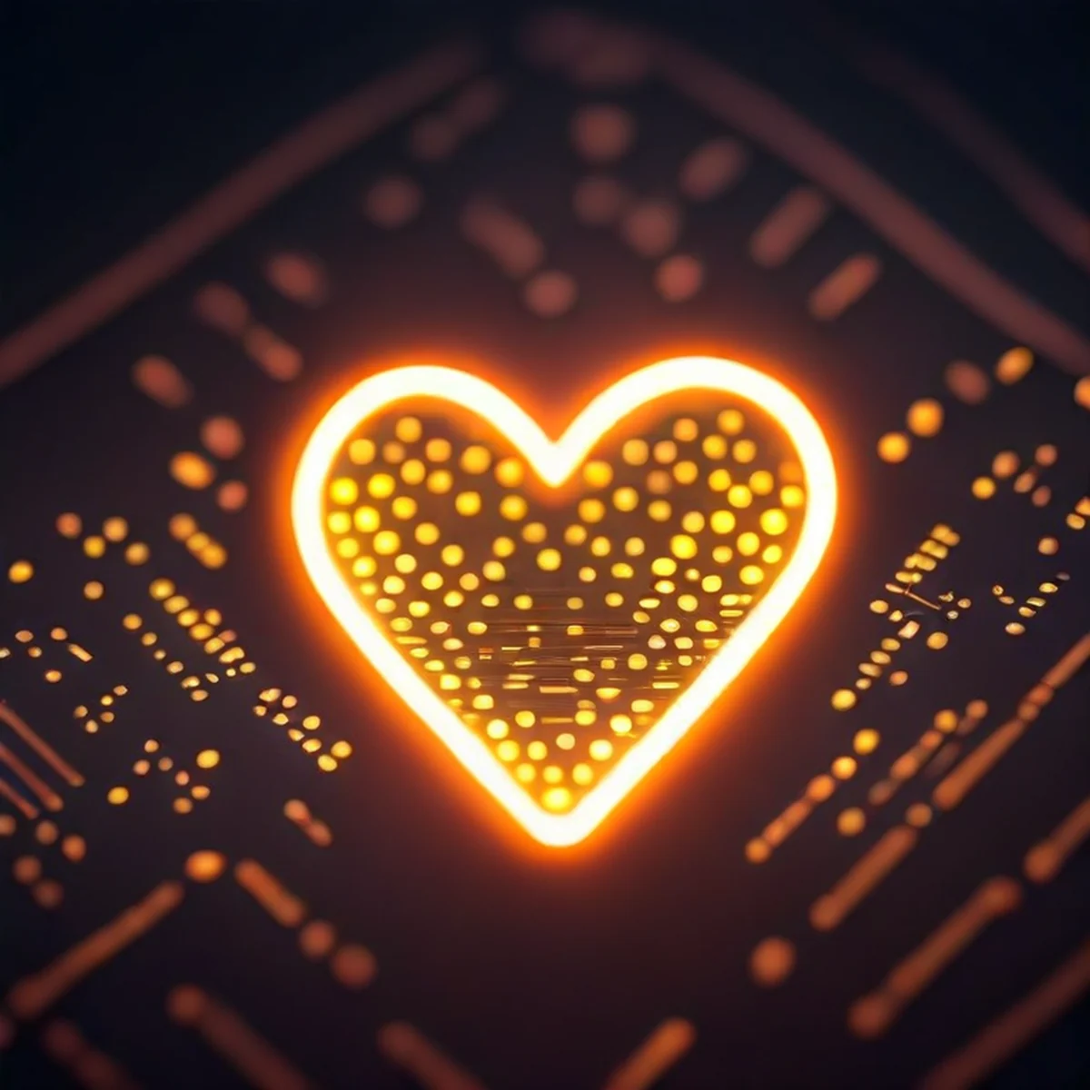 Nahaufnahme eines leuchtenden KI-Mikrochips